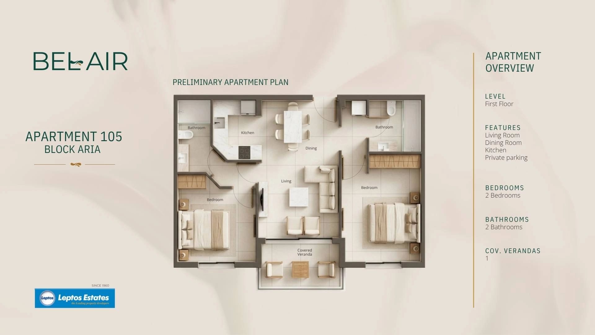 2 Bedroom Apartment for Sale in Geroskipou, Paphos District