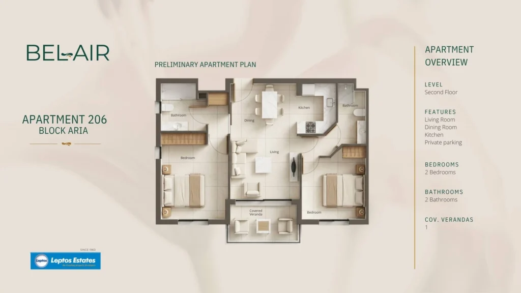 2 Bedroom Apartment for Sale in Geroskipou, Paphos District