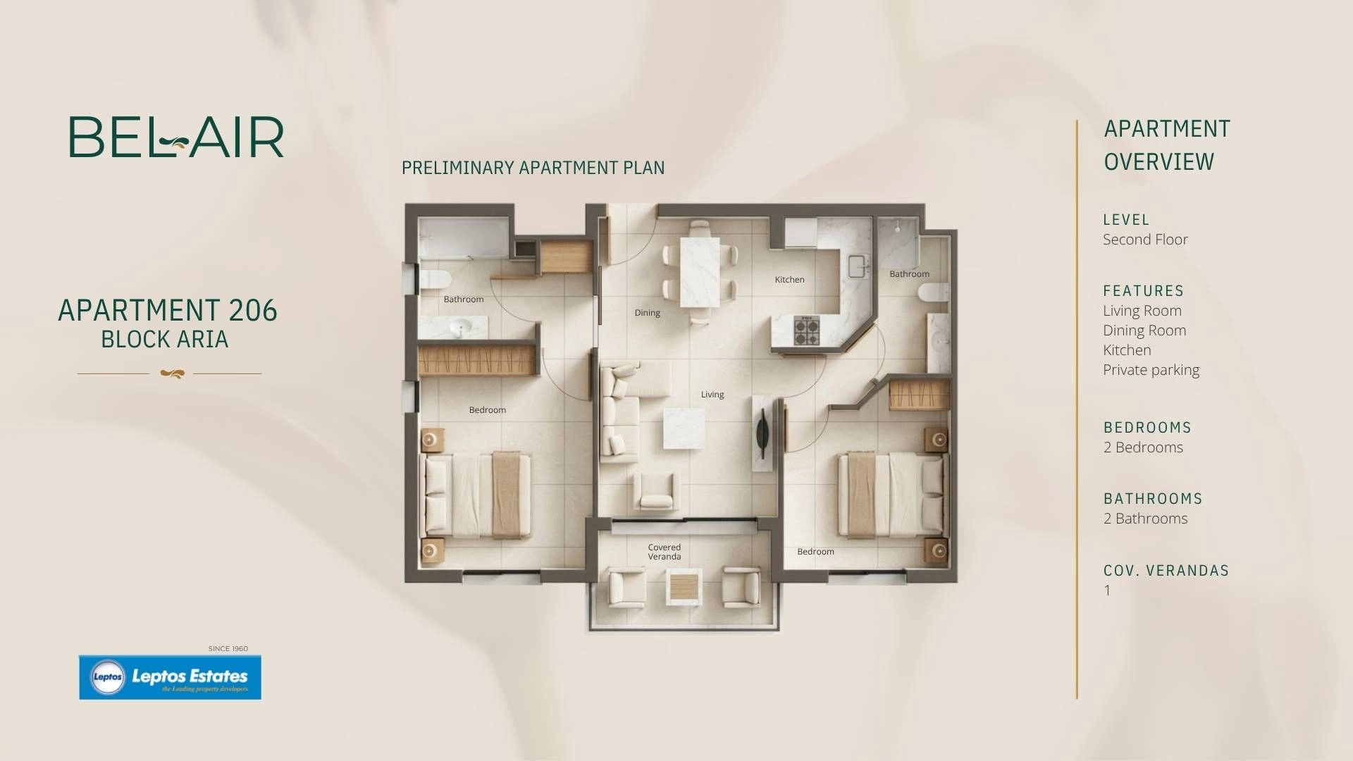 2 Bedroom Apartment for Sale in Geroskipou, Paphos District