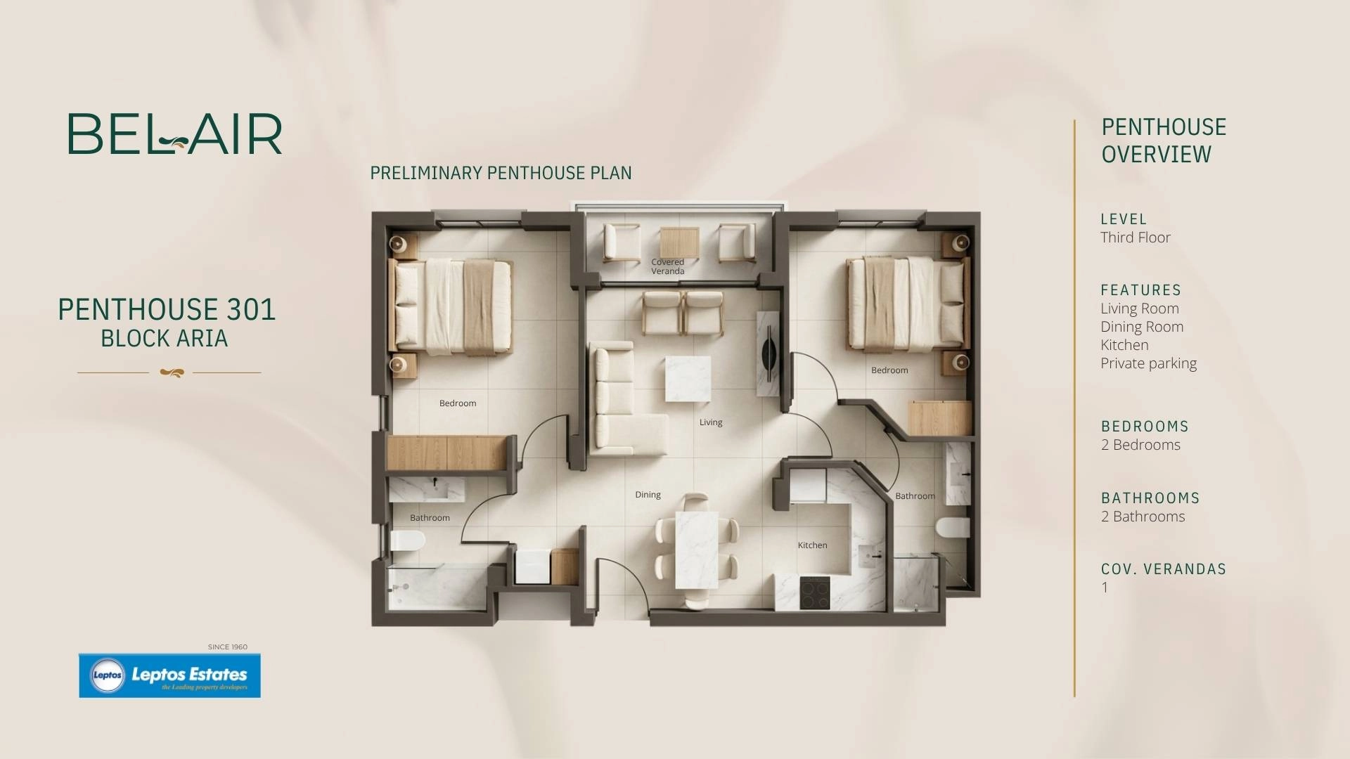 2 Bedroom Apartment for Sale in Geroskipou, Paphos District