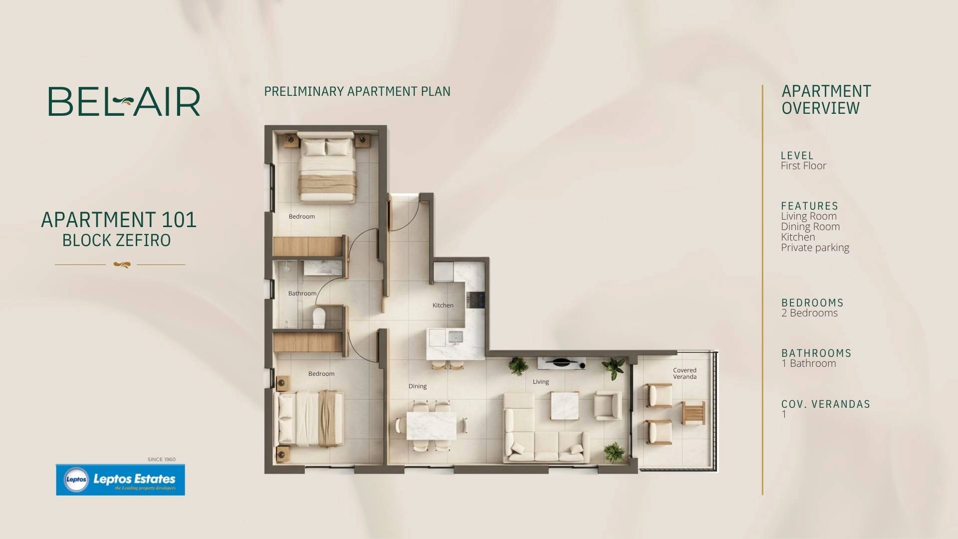 2 Bedroom Apartment for Sale in Geroskipou, Paphos District
