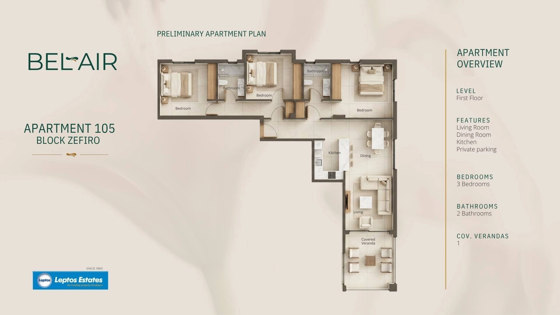 3 Bedroom Apartment for Sale in Geroskipou, Paphos District