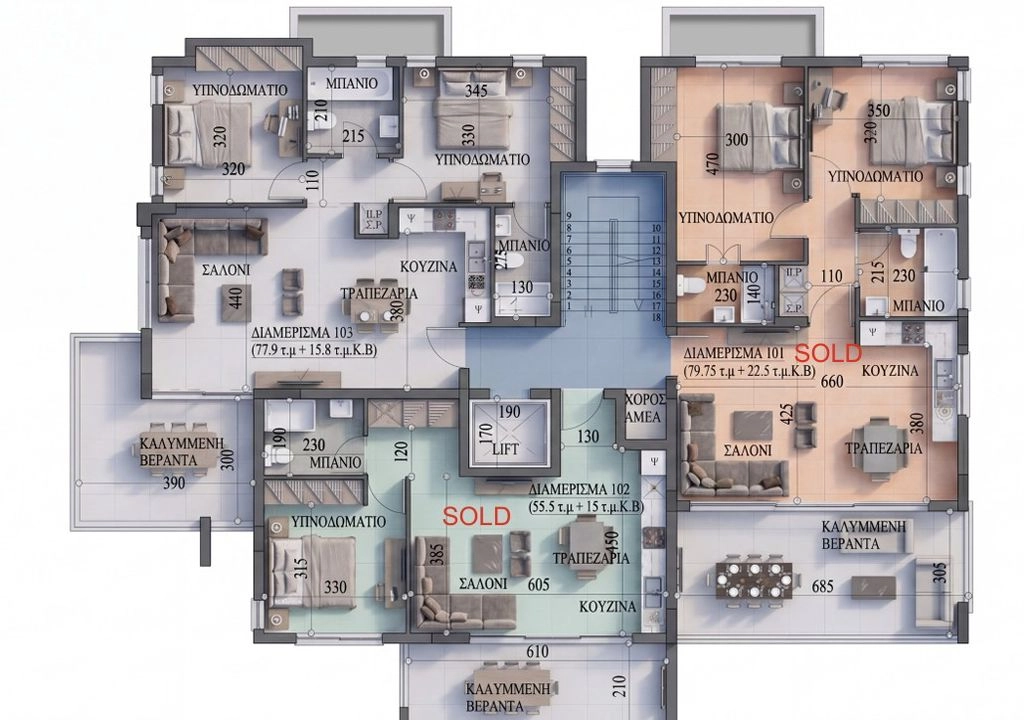 1 Bedroom Apartment for Sale in Larnaca