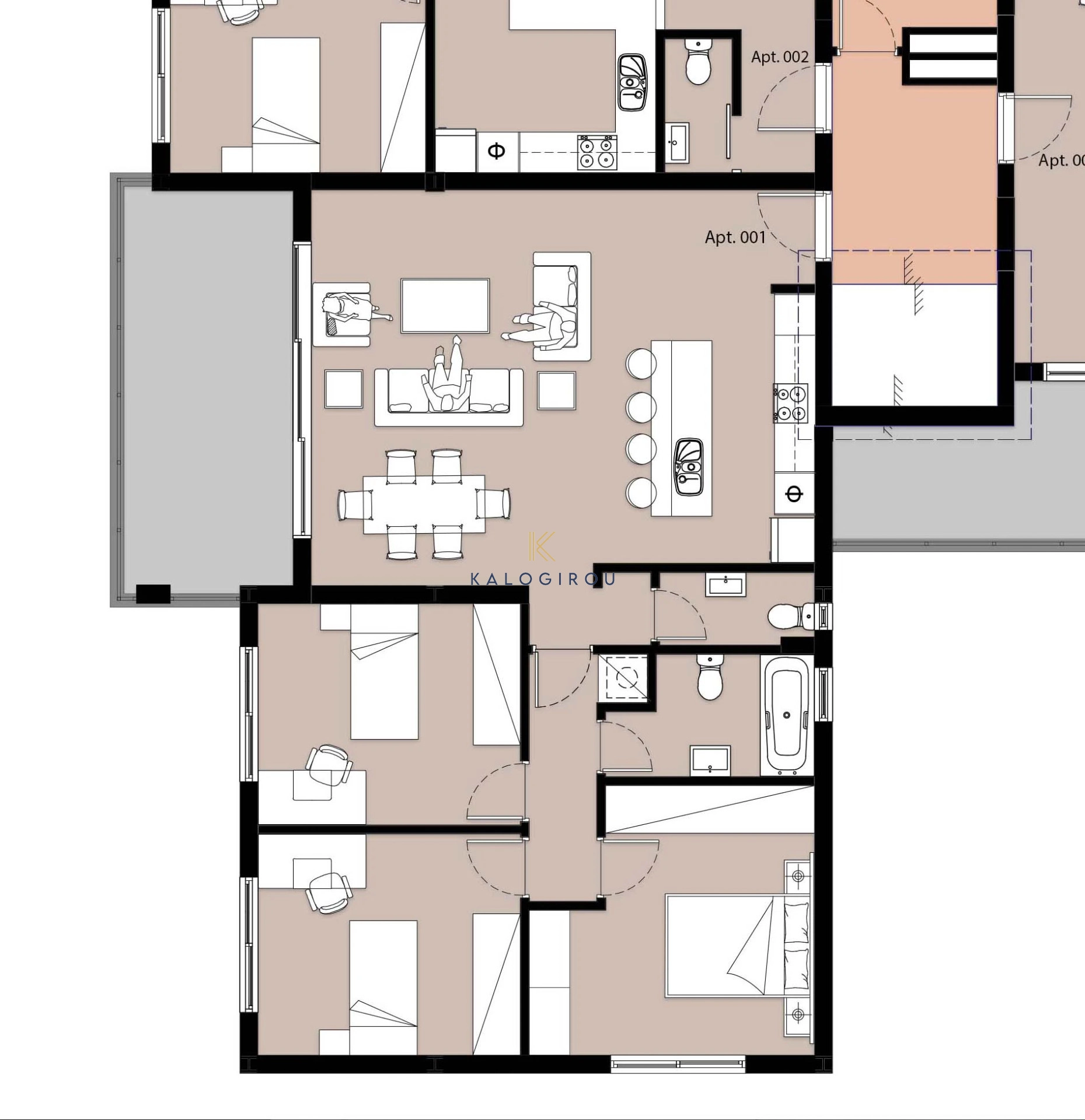 3 Bedroom Apartment for Sale in Limassol – Mesa Geitonia