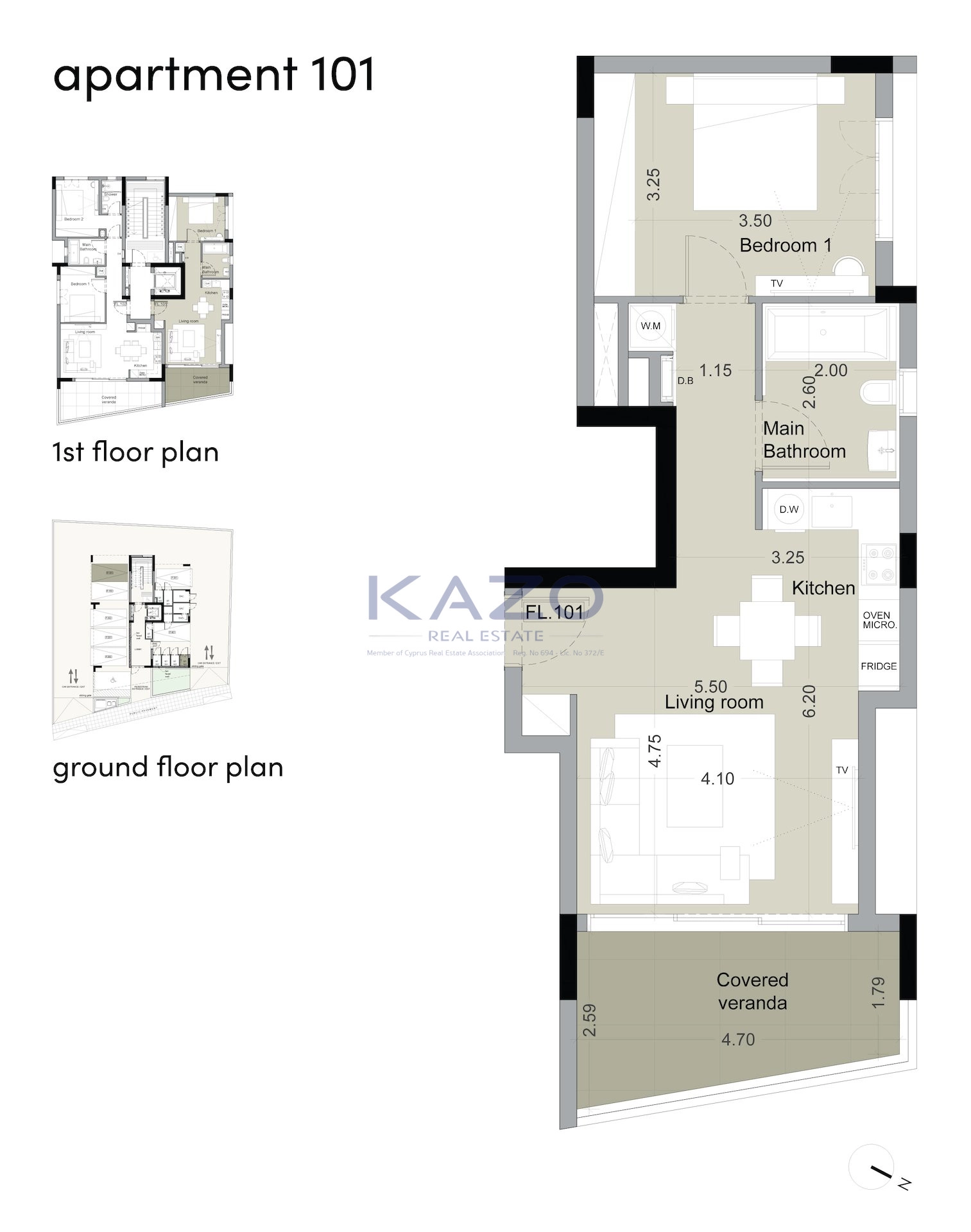 1 Bedroom Apartment for Sale in Limassol District