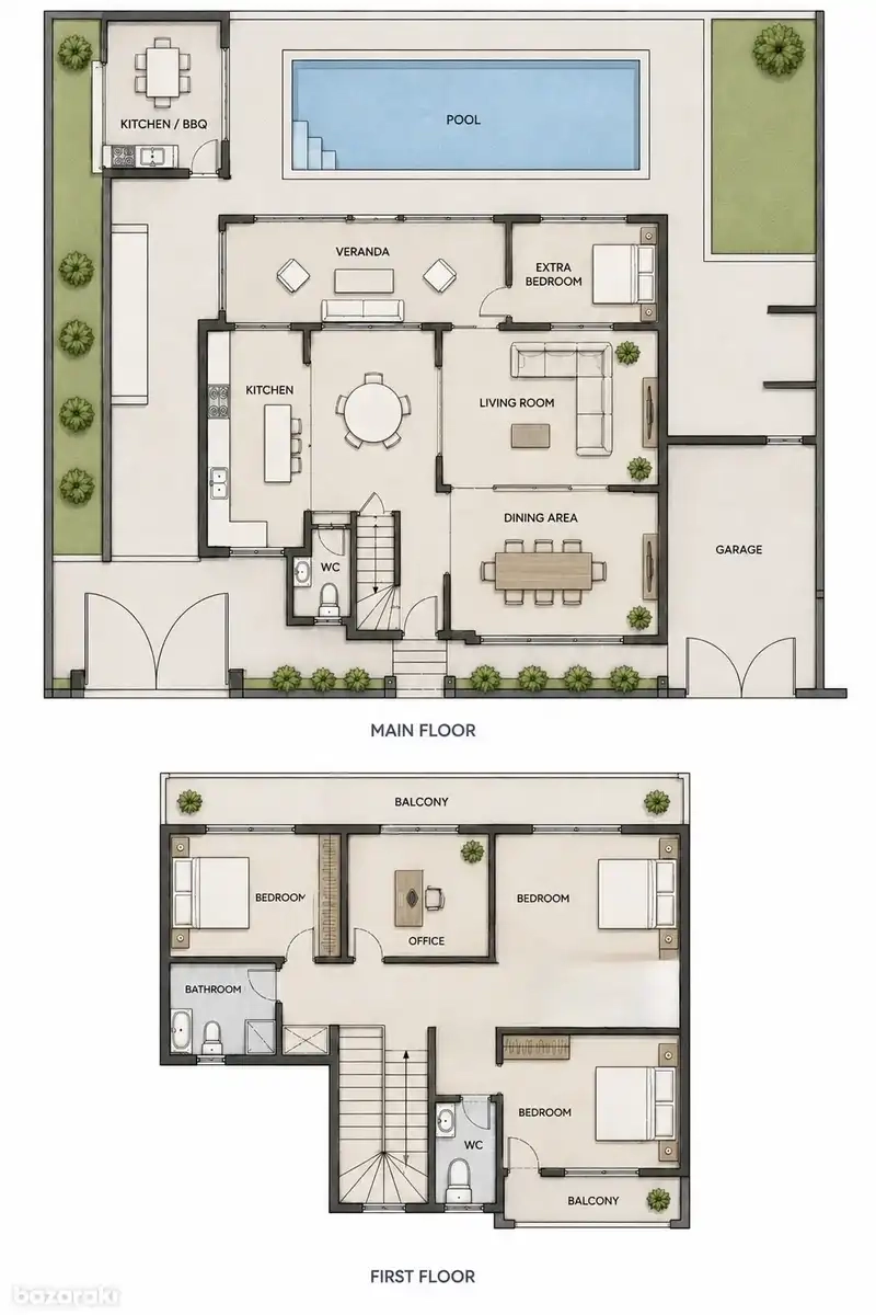 4 Bedroom House for Rent in Parekklisia, Limassol District