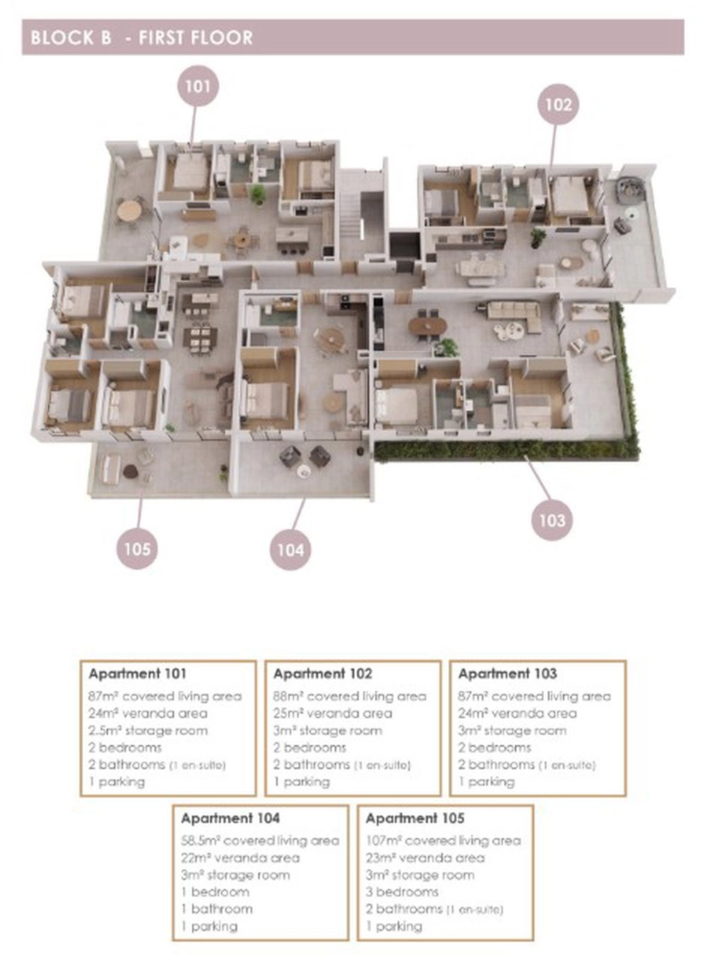 1 Bedroom Apartment for Sale in Aradippou, Larnaca District