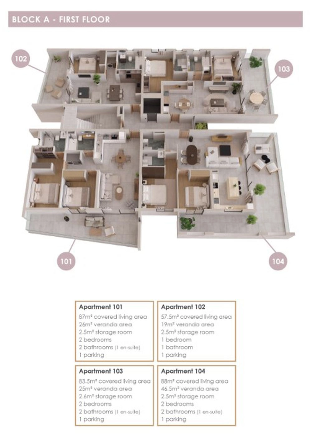 1 Bedroom Apartment for Sale in Aradippou, Larnaca District