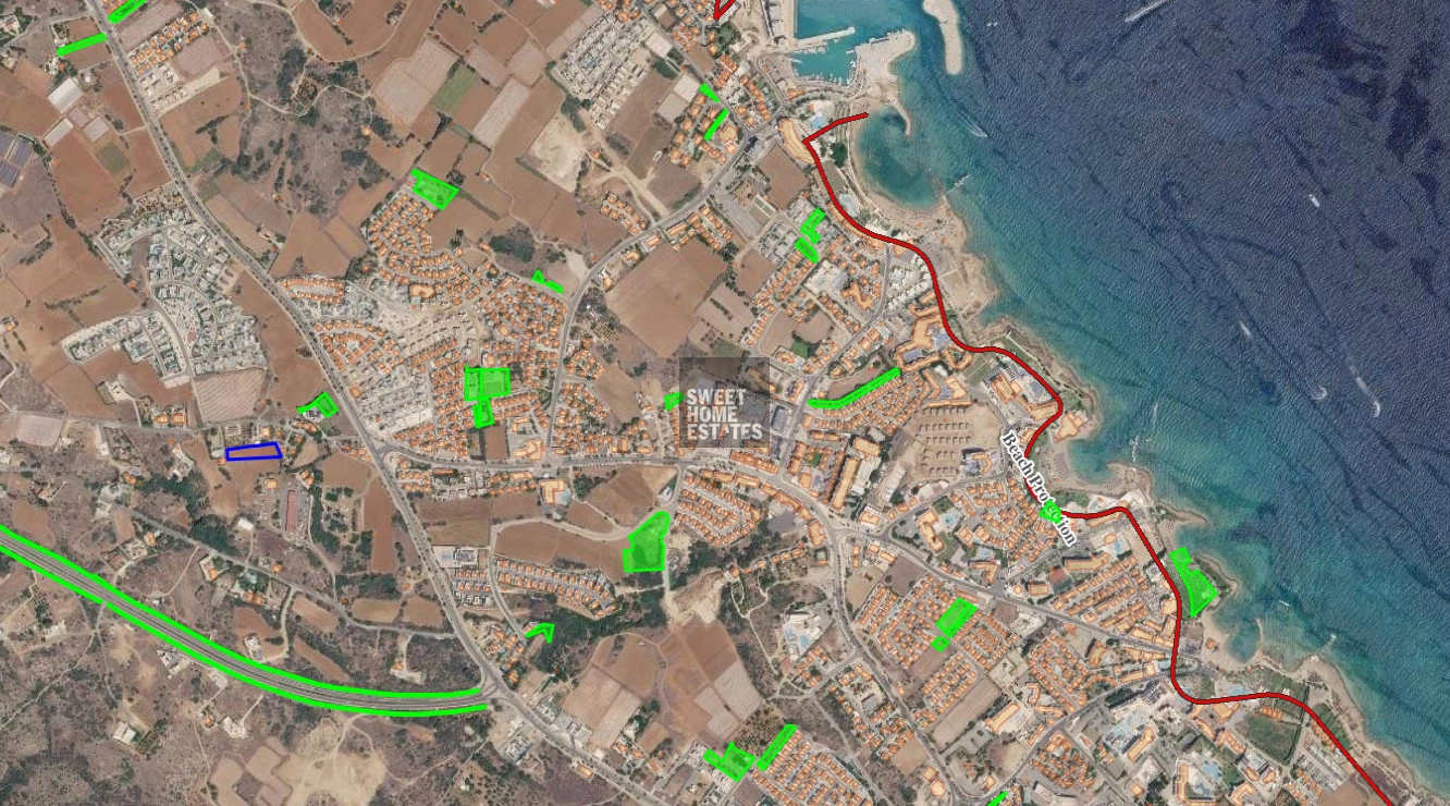 2,025m² Plot for Sale in Protaras, Famagusta District