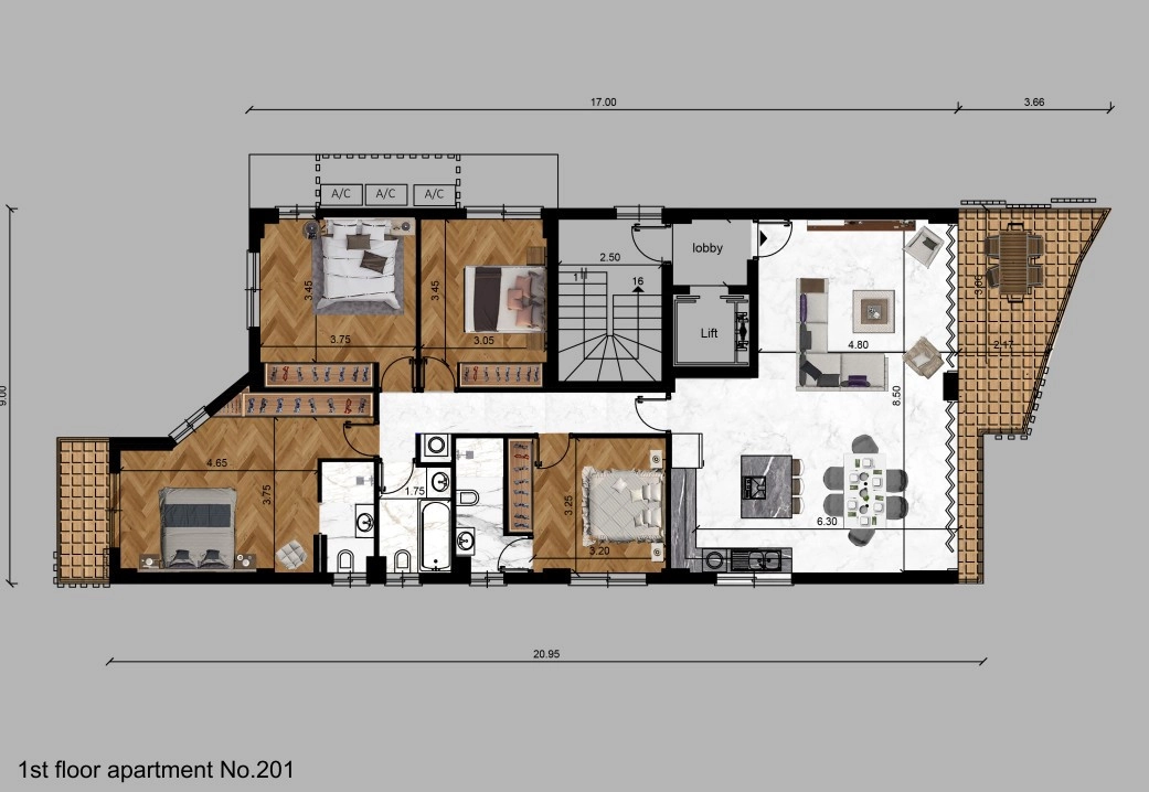4 Bedroom Apartment for Sale in Limassol District