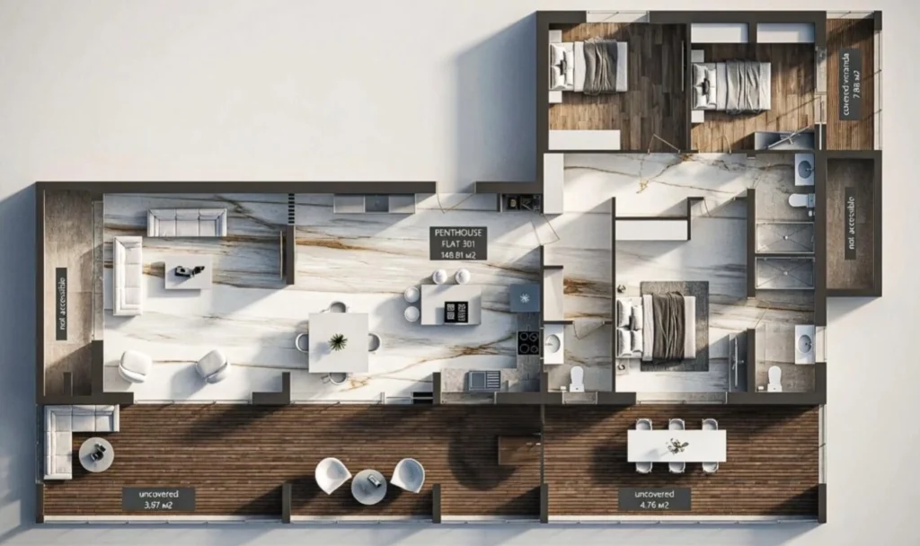 3 Bedroom Apartment for Sale in Limassol – Agios Athanasios