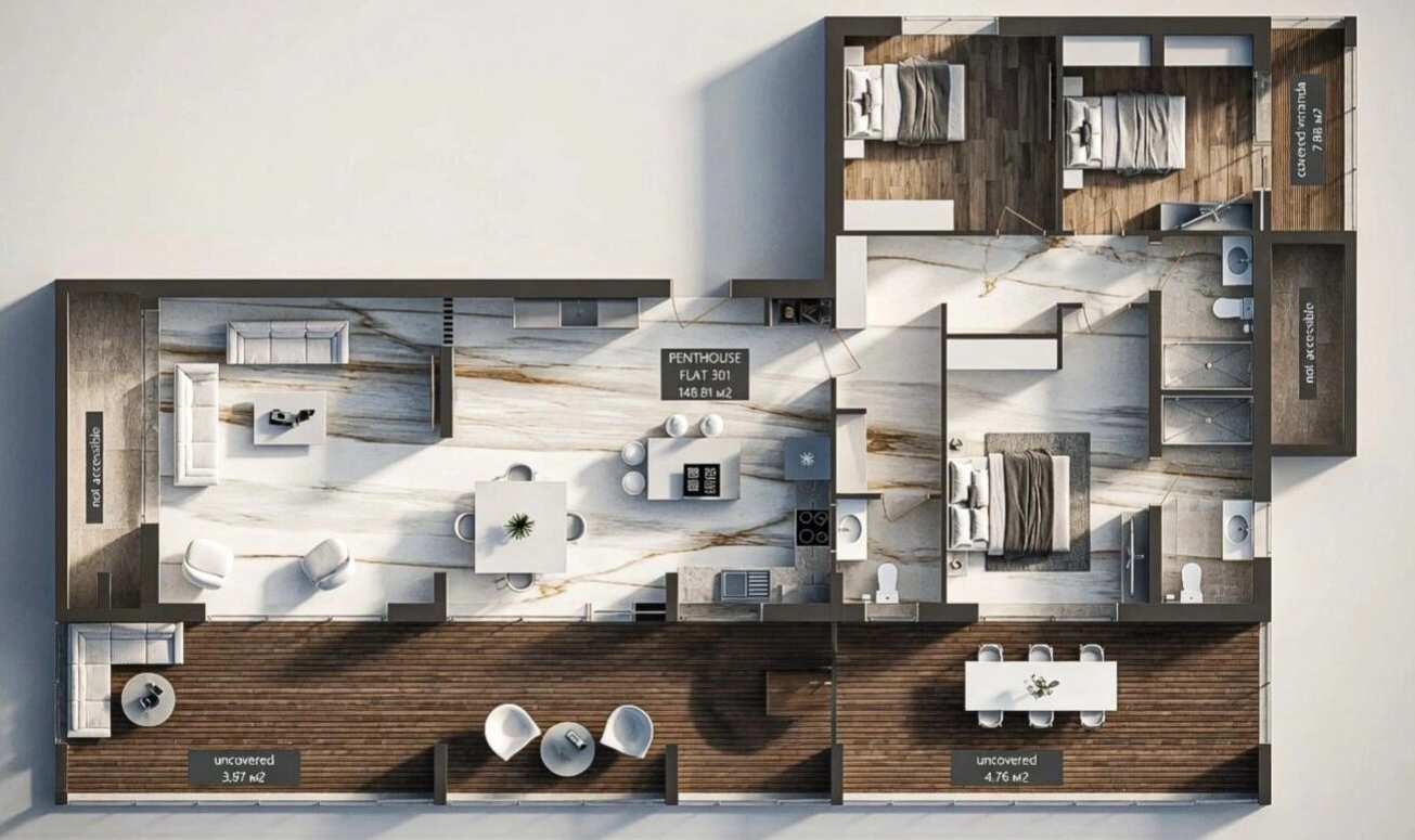 3 Bedroom Apartment for Sale in Limassol – Agios Athanasios
