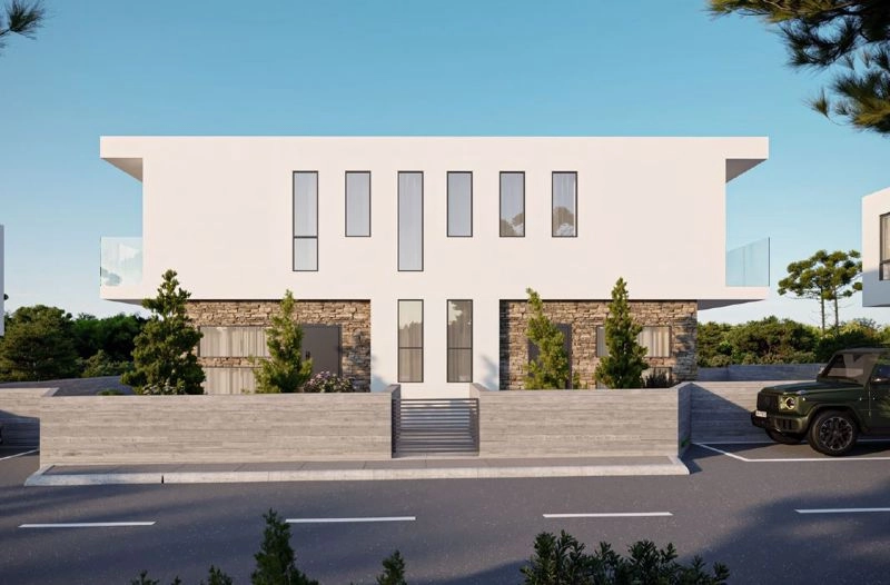 3-bed semi-detached villa with pool in Kissonerga photo 1