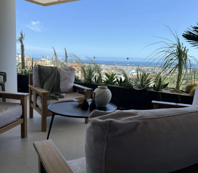 2-bed penthouse with sea views in Panthea, Limassol