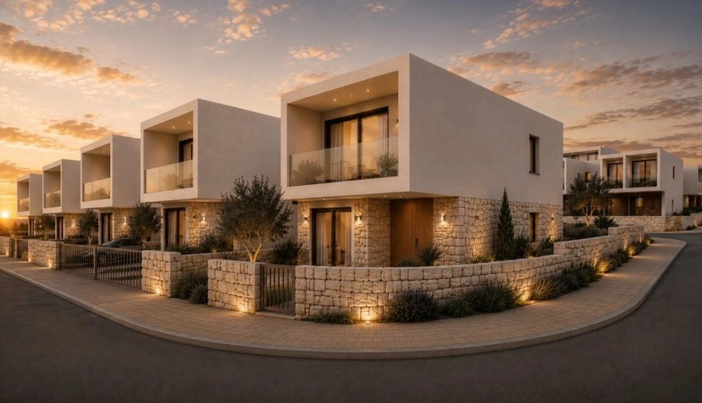3-bed link detached villa with pool in Ayia Marinouda