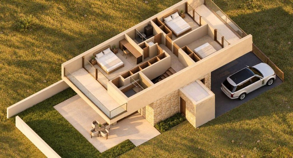 3-bed link detached villa with pool in Ayia Marinouda photo 14
