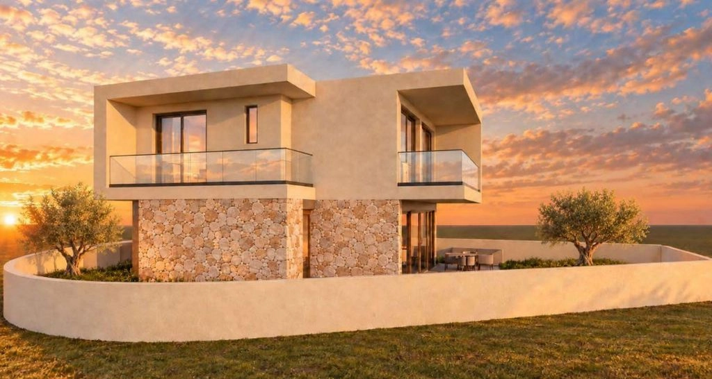 3-bed link detached villa with pool in Ayia Marinouda photo 5