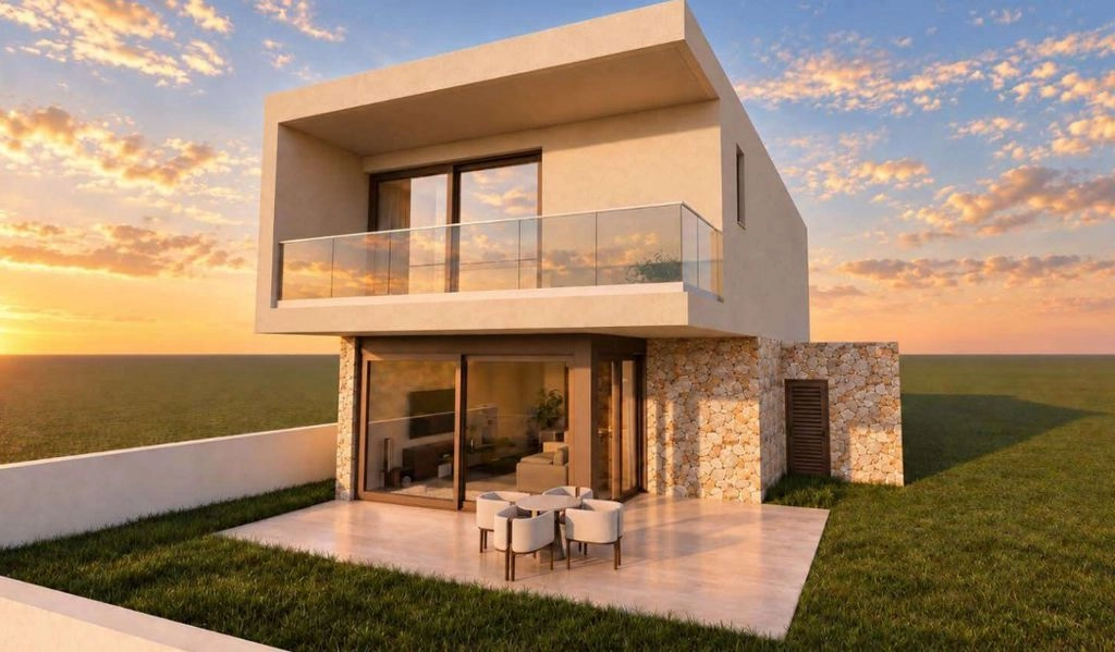 3-bed link detached villa with pool in Ayia Marinouda photo 7