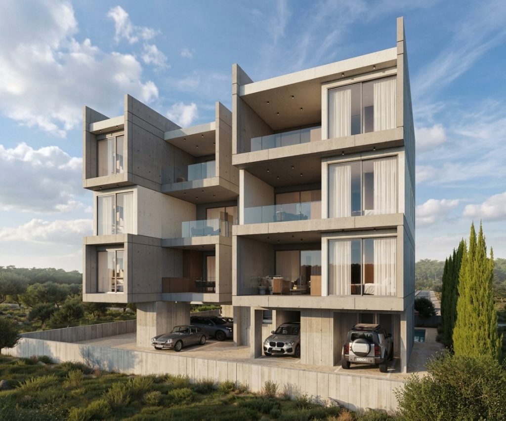 2-bed off-plan apartment with pool in Tombs of the Kings, Paphos photo 3