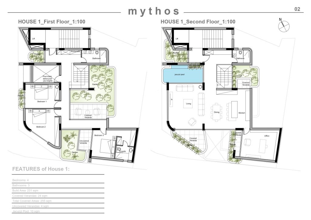 4-bed off-plan apartment with pool in Paphos Old Centre photo 3