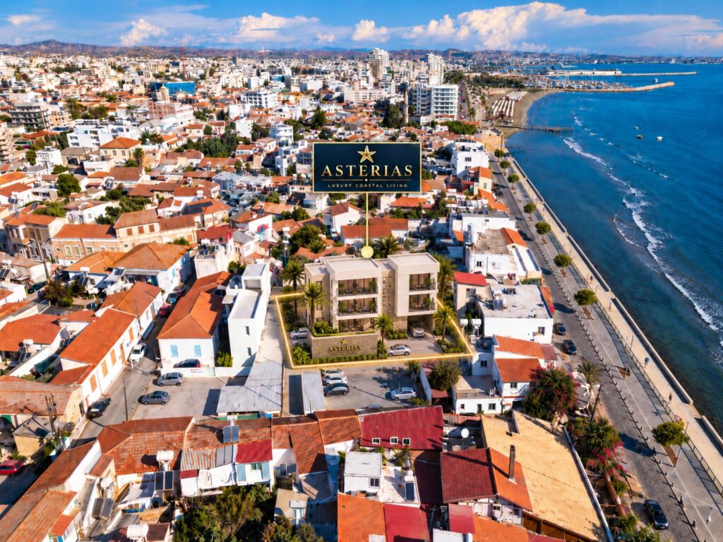 1-bed new-build apartment with sea view in Finikoudes, Larnaca