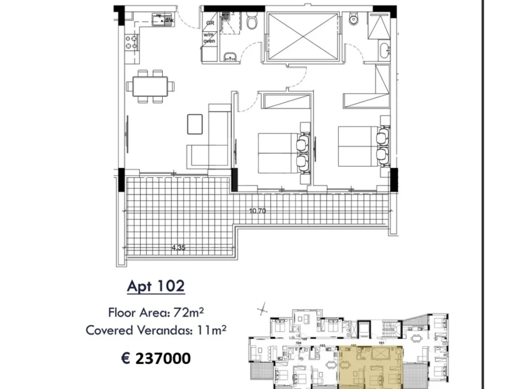 2 Bedroom Apartment for Sale in Kolossi, Limassol District