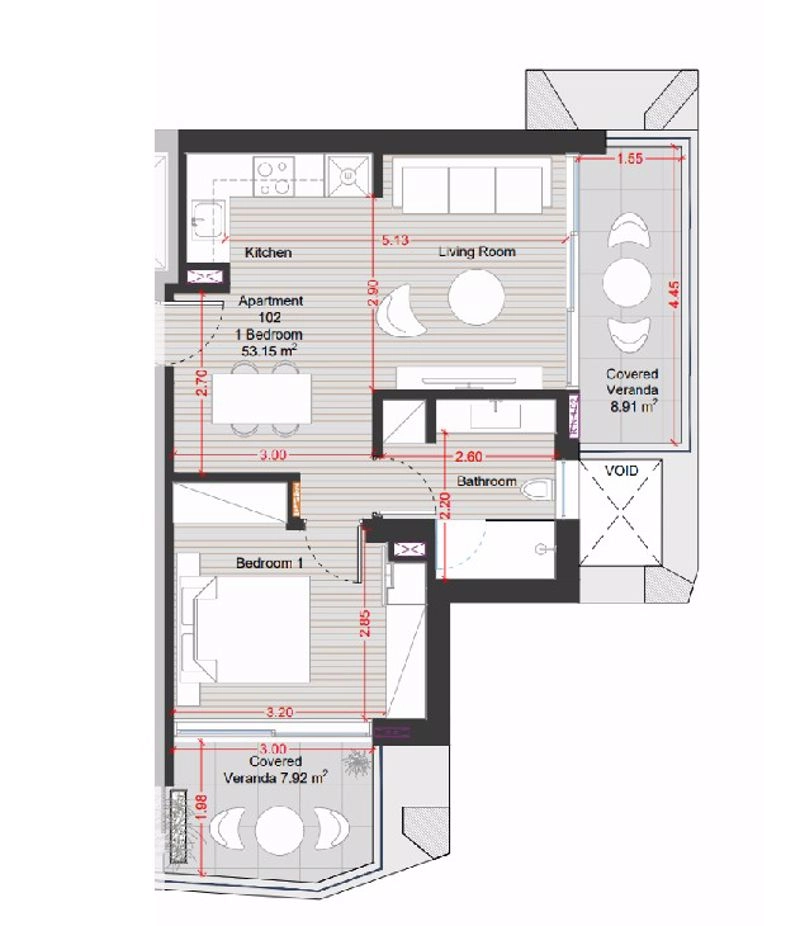 1 Bedroom Apartment for Sale in Larnaca