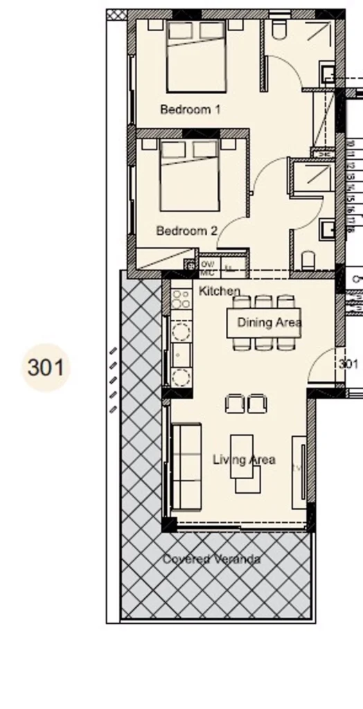 2 Bedroom Apartment for Sale in Paphos – Emba