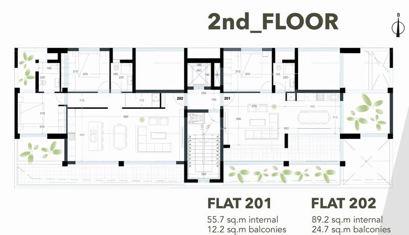 2 Bedroom Apartment for Sale in Aradippou, Larnaca District