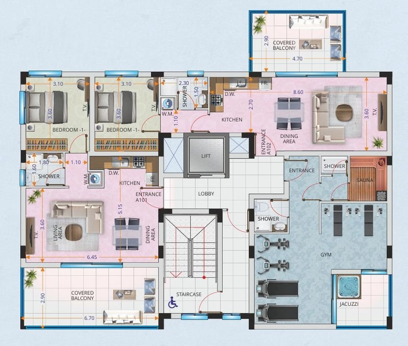 1 Bedroom Apartment for Sale in Larnaca District