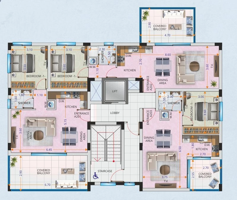 1 Bedroom Apartment for Sale in Larnaca – Finikoudes