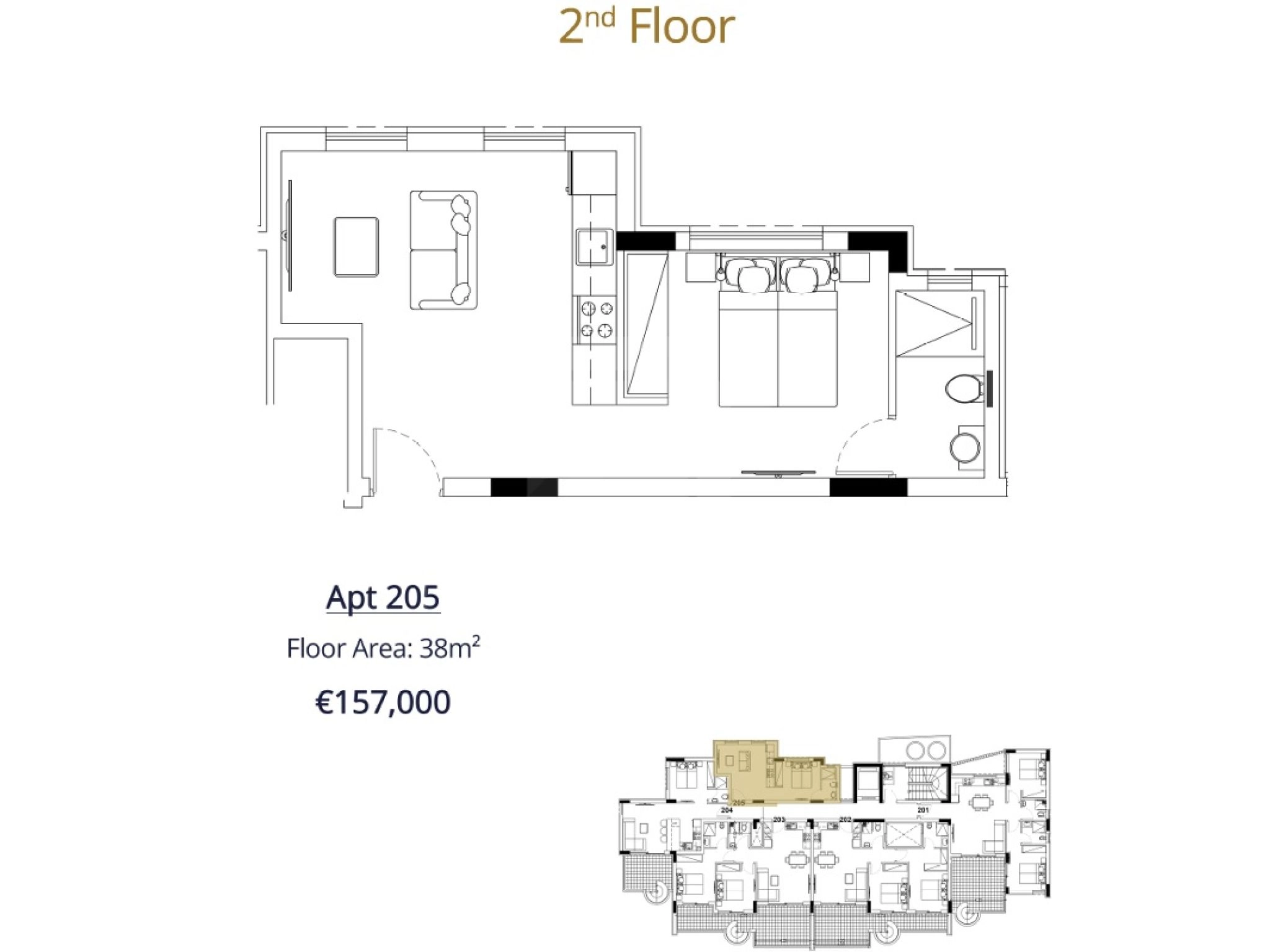 1 Bedroom Apartment for Sale in Kolossi, Limassol District