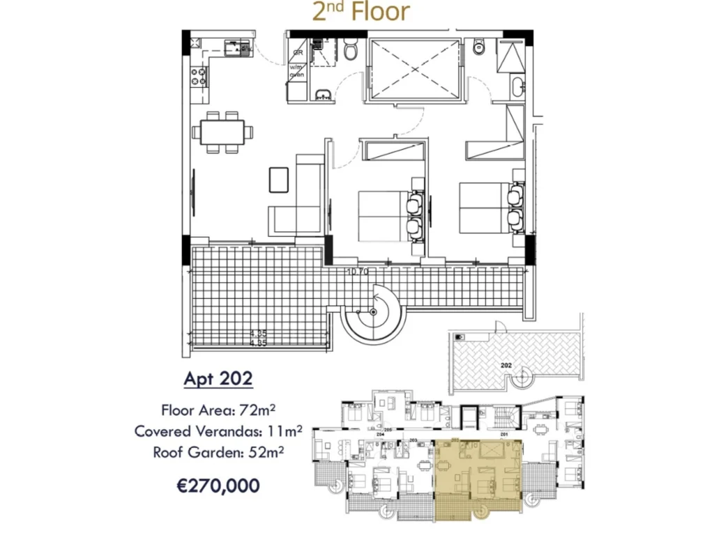 2 Bedroom Apartment for Sale in Kolossi, Limassol District