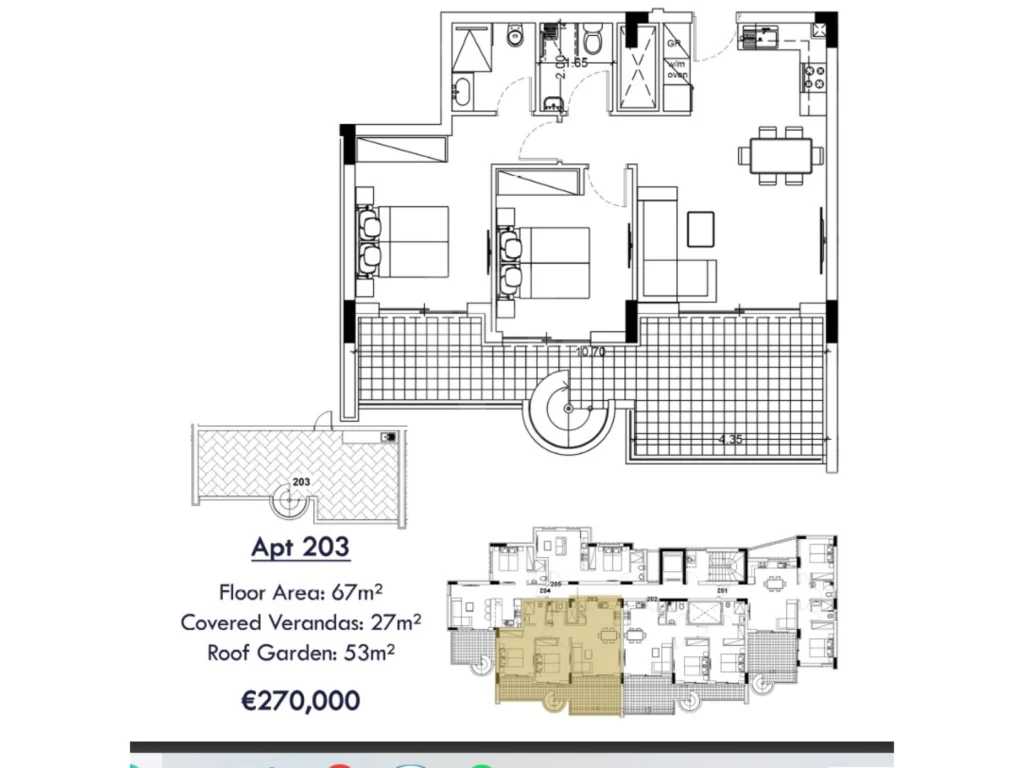 2 Bedroom Apartment for Sale in Kolossi, Limassol District