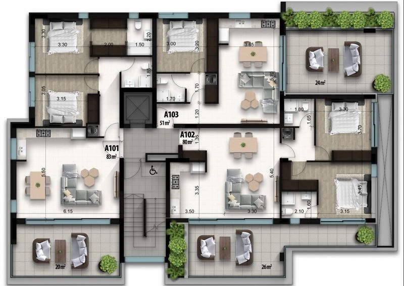 2 Bedroom Apartment for Sale in Faneromeni, Larnaca District