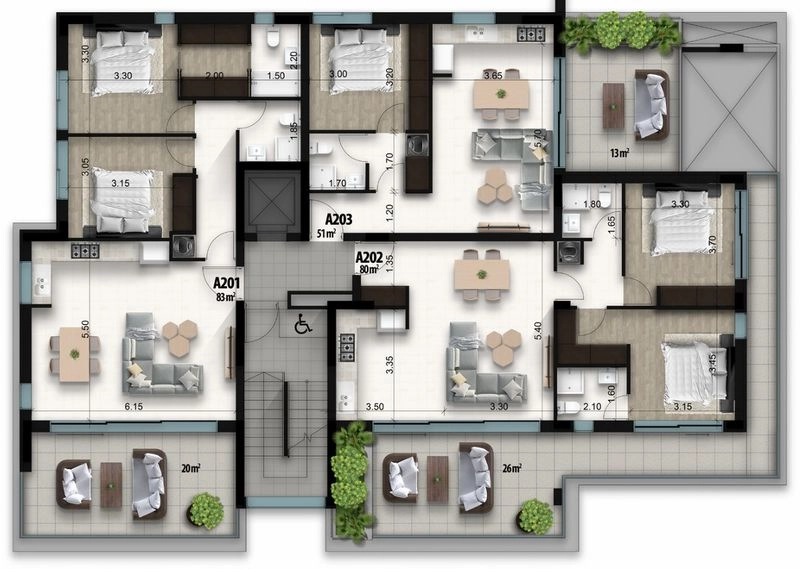 2 Bedroom Apartment for Sale in Faneromeni, Larnaca District