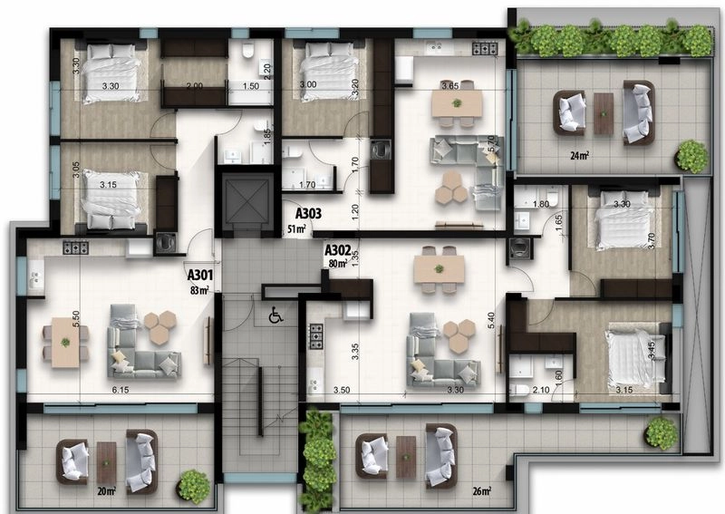 2 Bedroom Apartment for Sale in Faneromeni, Larnaca District