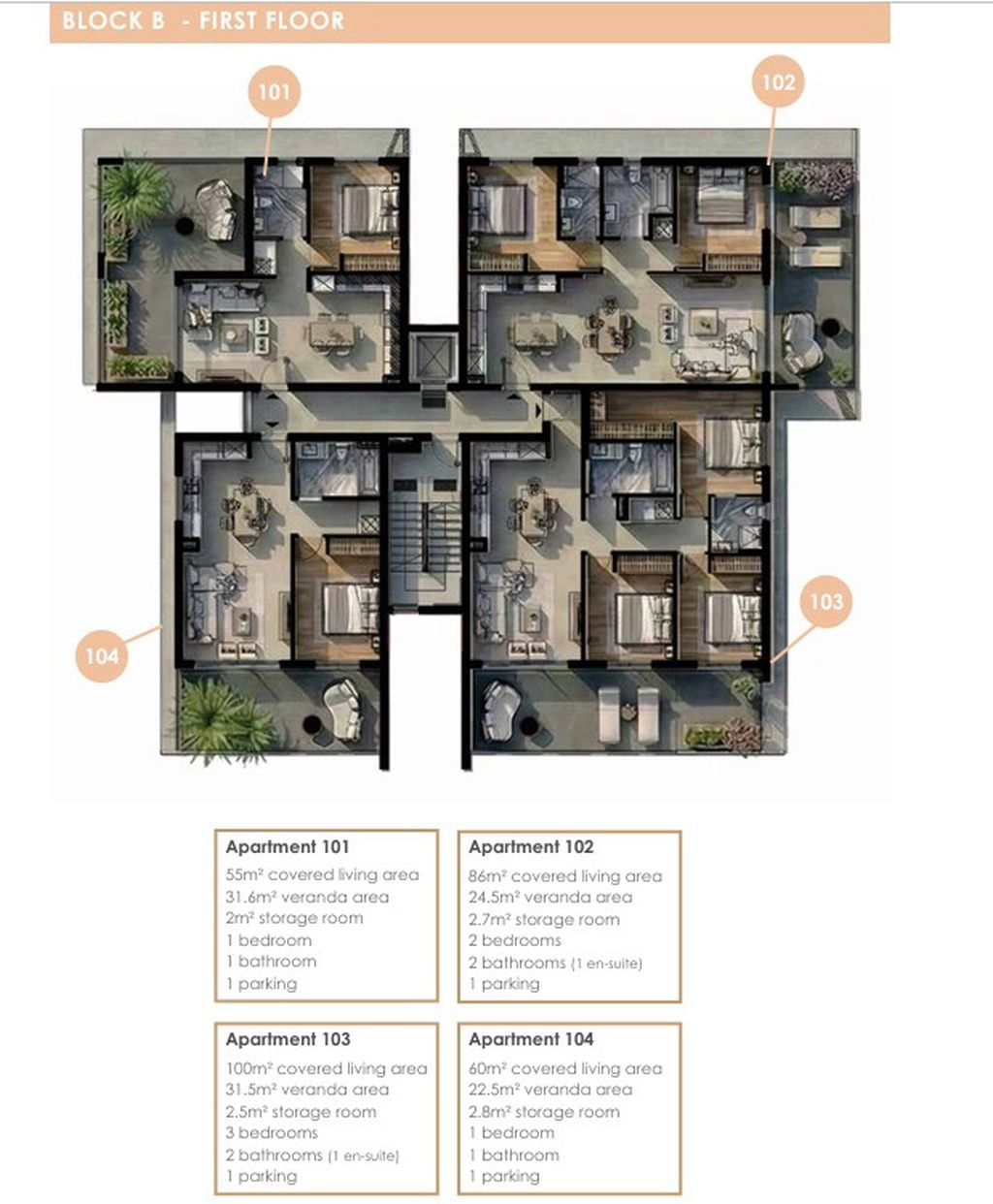 3 Bedroom Apartment for Sale in Kiti, Larnaca District