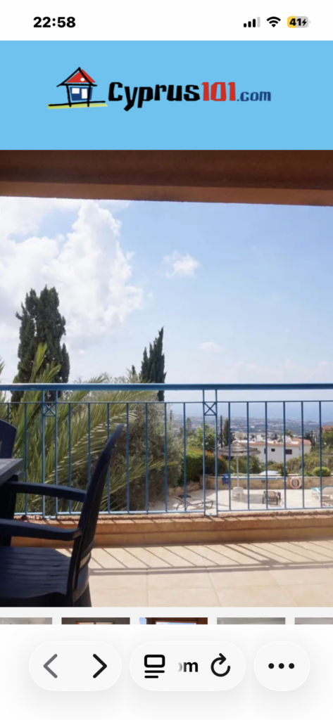 3-bed apartment with communal pool in Tala, Paphos photo 3