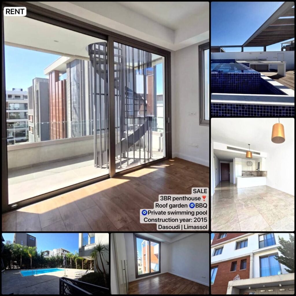 3 Bedroom Apartment for Rent in Limassol – Tsirion