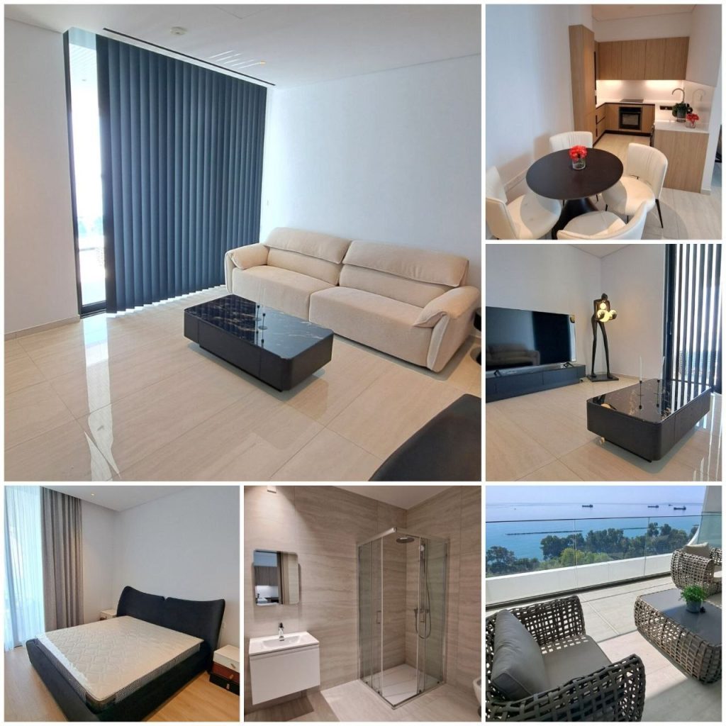 1-bed furnished apartment with sea view in Potamos Germasogeias photo 1