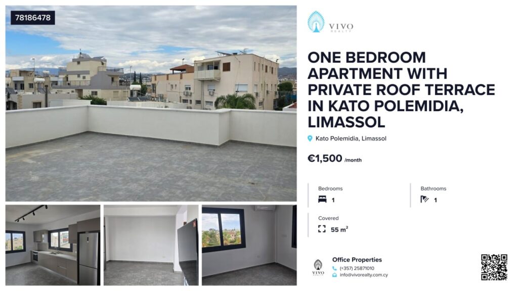 1 Bedroom Apartment for Rent in Limassol – Katholiki