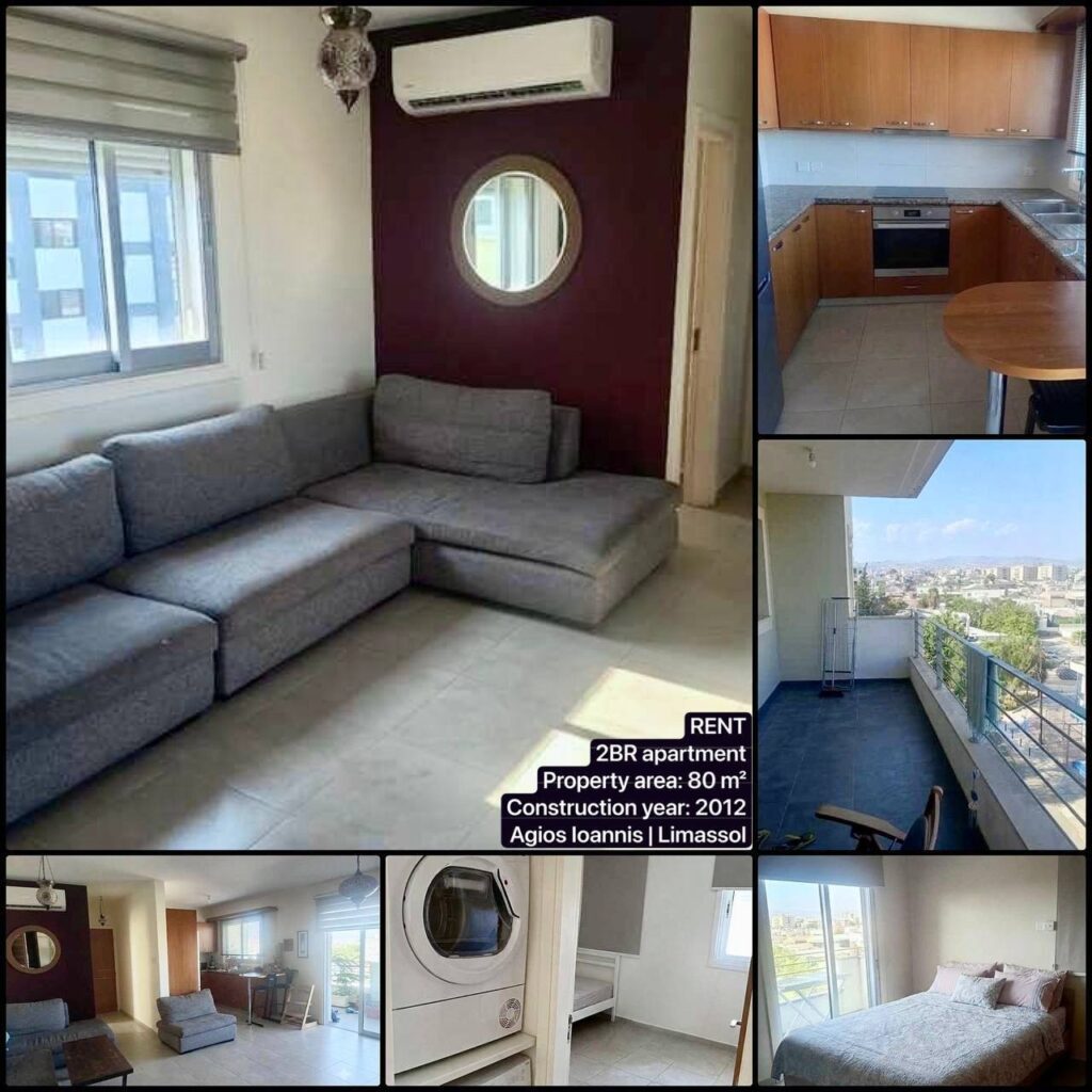 2 Bedroom Apartment for Rent in Limassol – Agios Ioannis