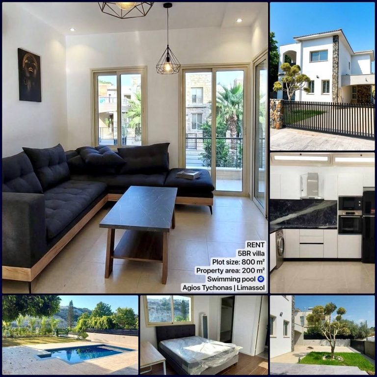 5 Bedroom House for Rent in Limassol – Agios Antonios