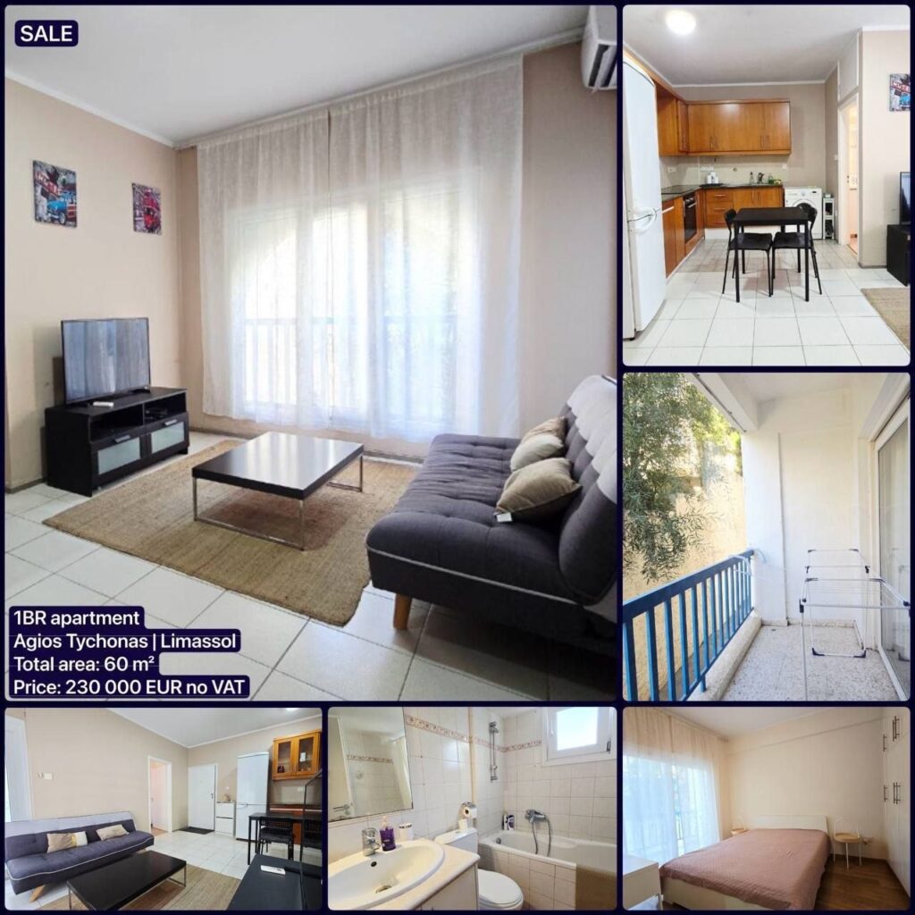 1 Bedroom Apartment for Rent in Agios Tychonas, Limassol District