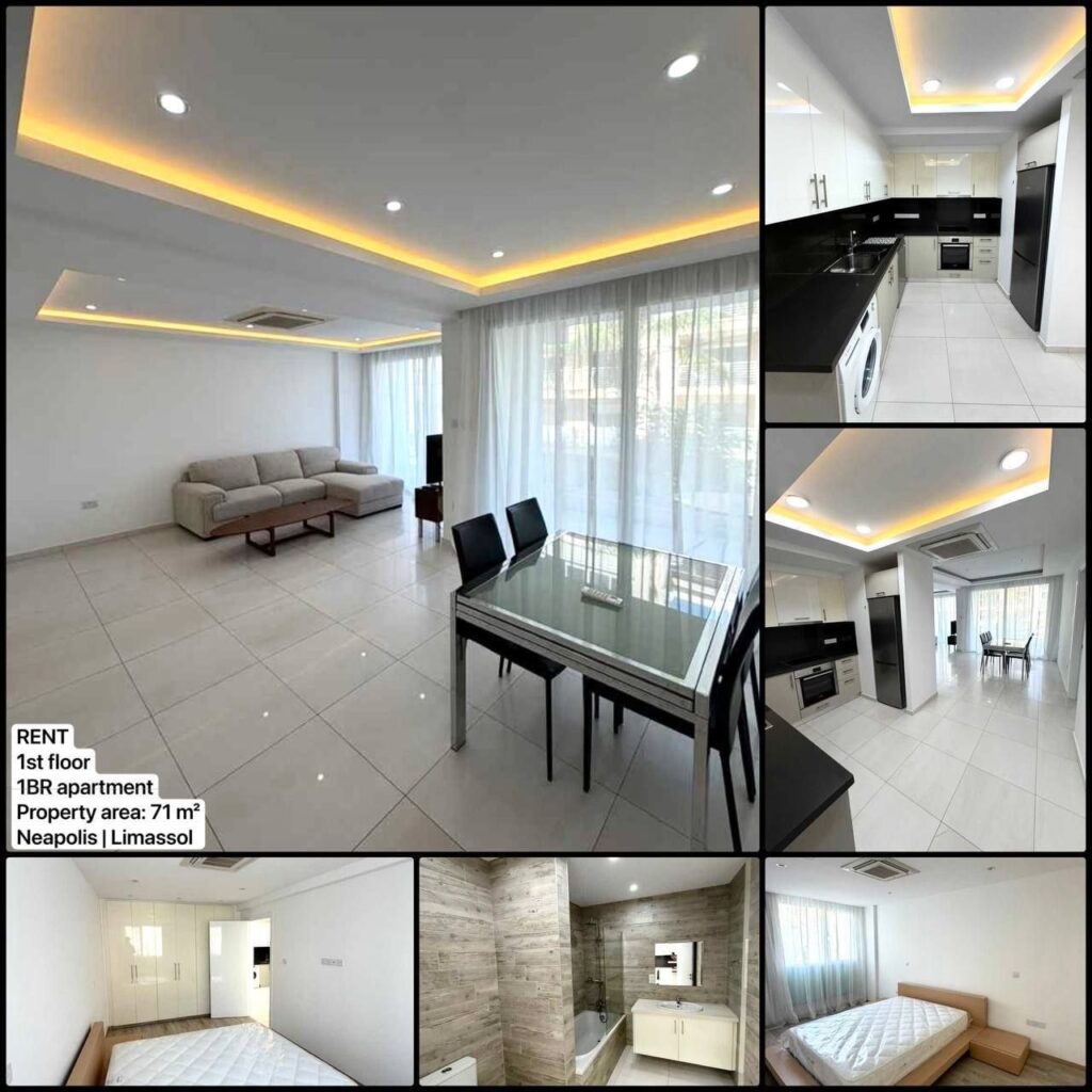 1 Bedroom Apartment for Rent in Limassol – Neapolis