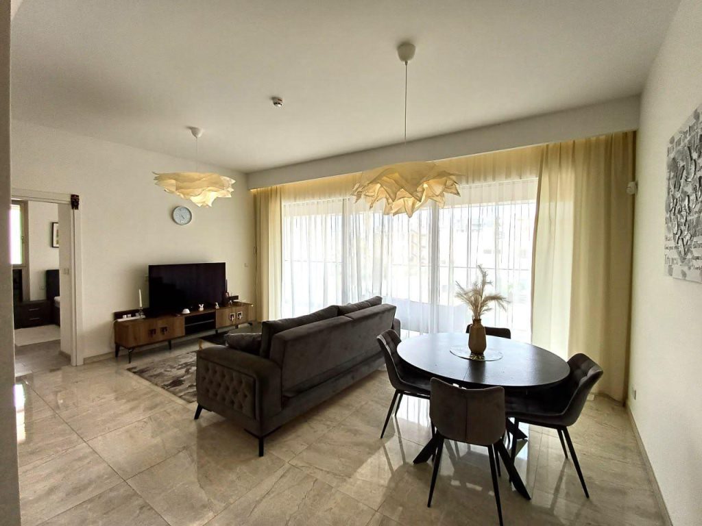1-bed furnished apartment with shared pool in Molos photo 4