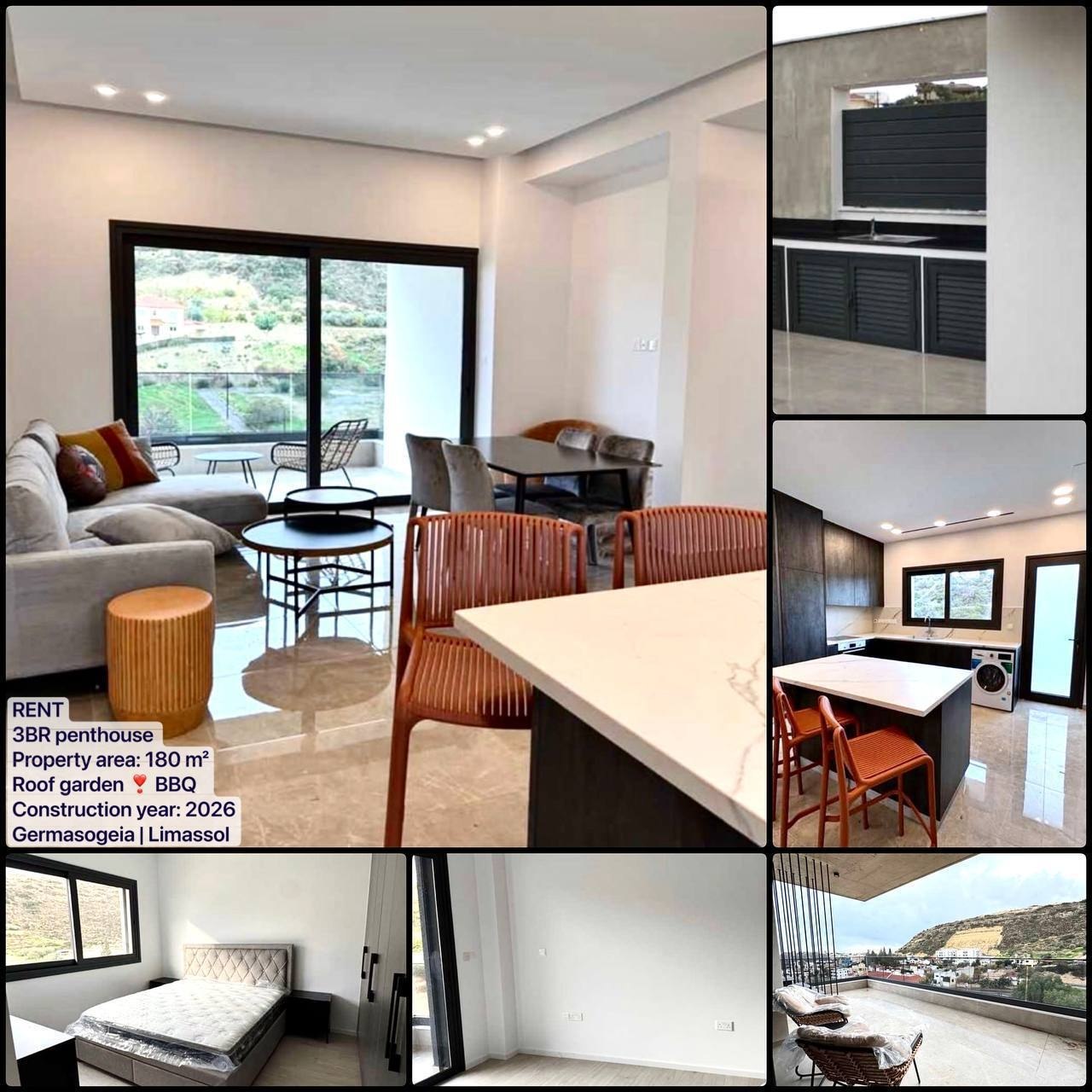 3 Bedroom Apartment for Rent in Germasogeia, Limassol District