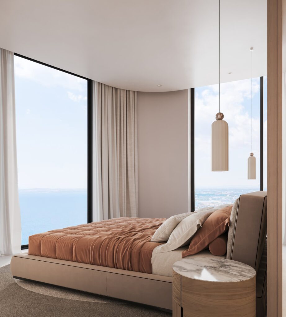UNO Residence, Chlorakas, Paphos - Bedroom 2bed 02