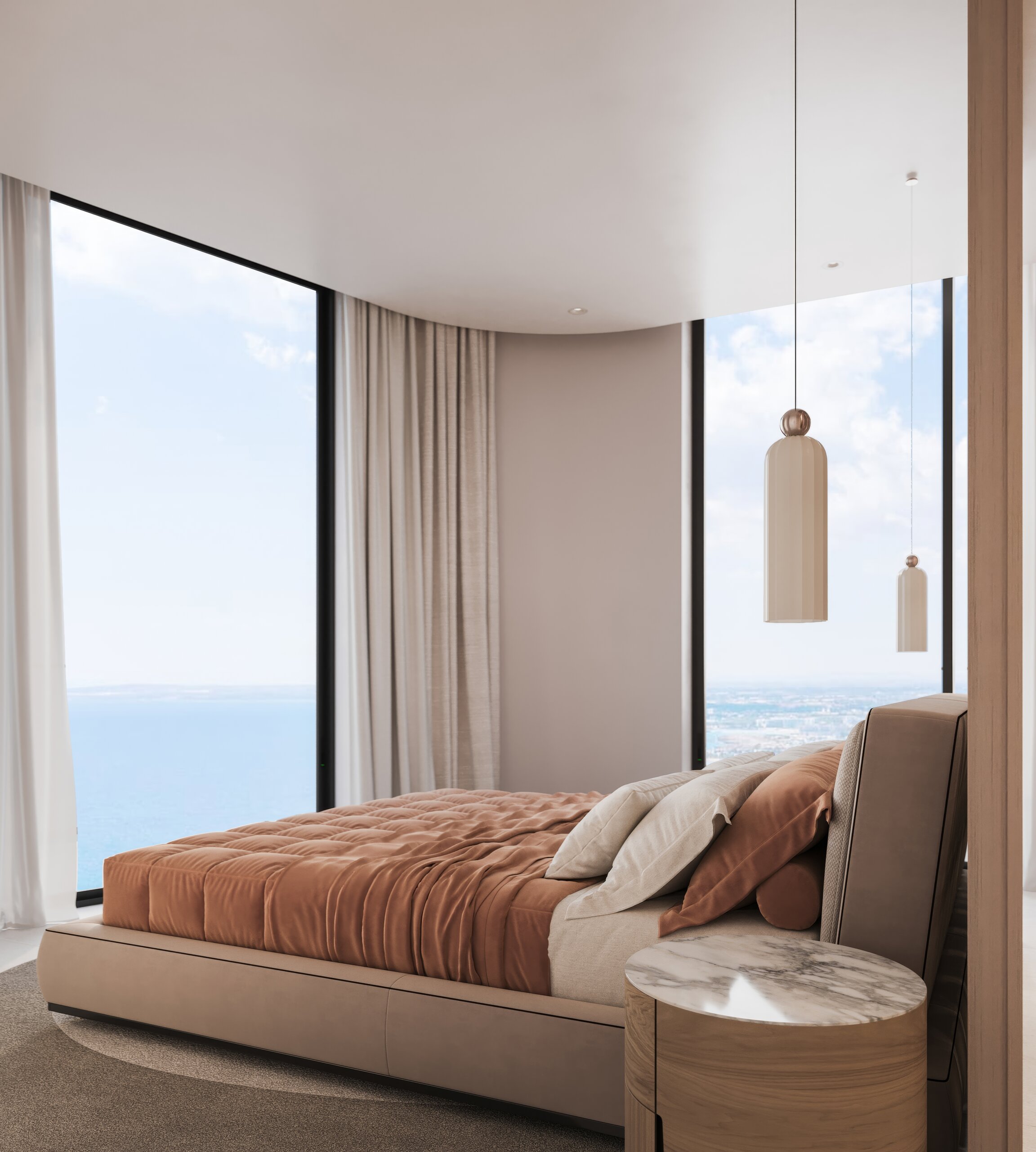UNO Residence, Chlorakas, Paphos - Bedroom 2bed 02